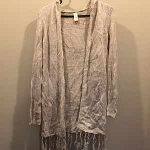 long sleeve open cardigan sweater
